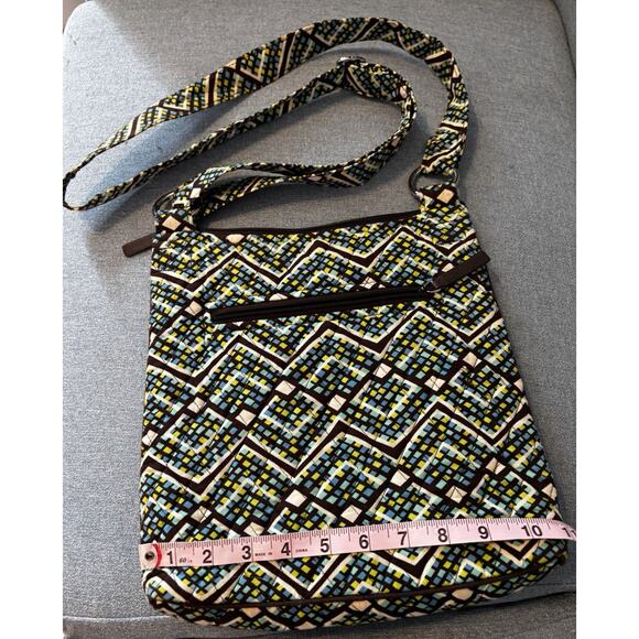 Vera Bradley Hipster Crossbody Purse Rain Forest Colorful Lightweight Clean - Picture 3 of 5